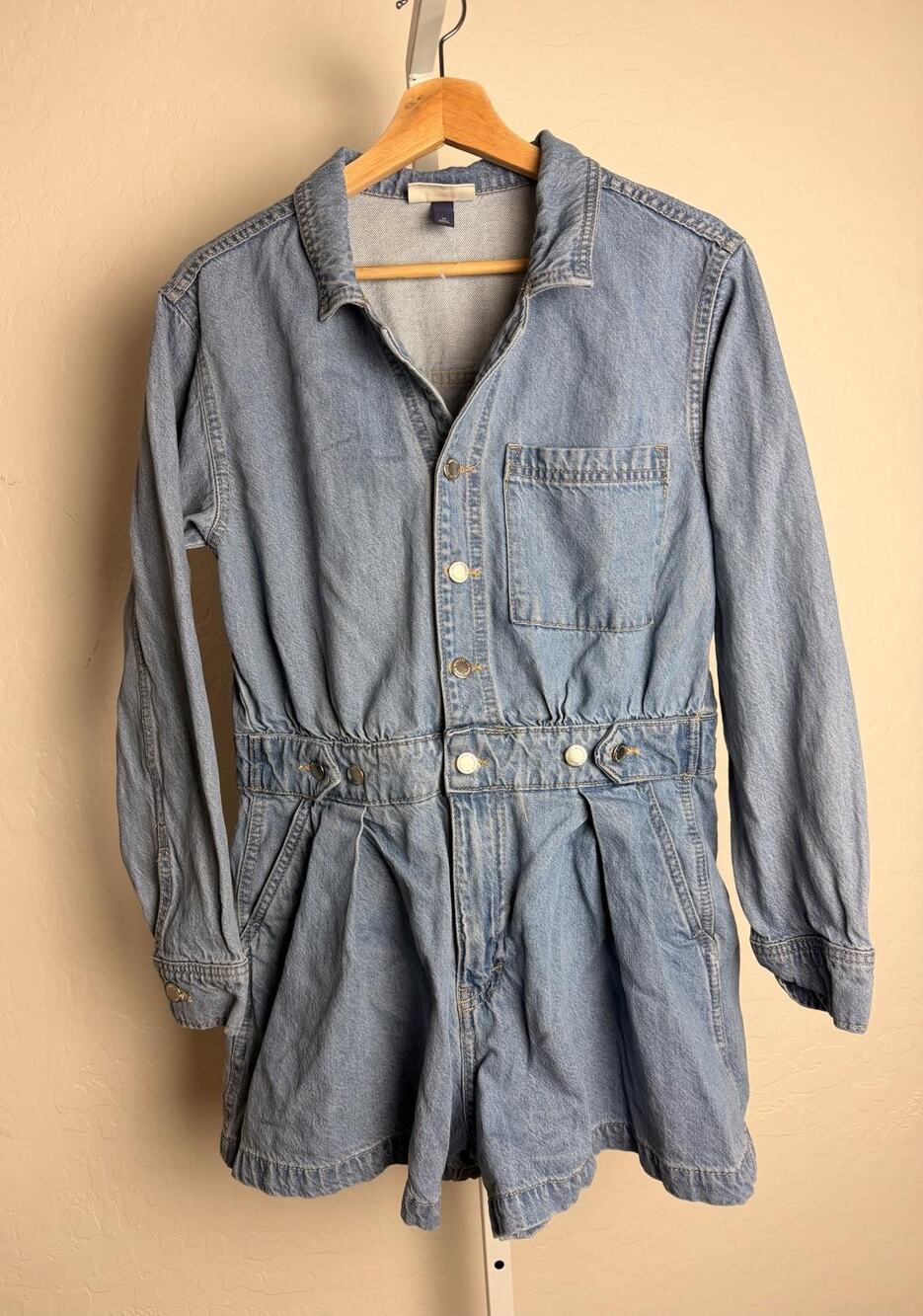 Universal Thread Denim Romper Size 12 NWOT
